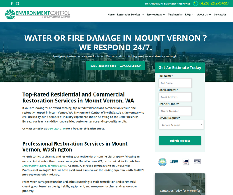 Mount Vernon Property Restoration Services