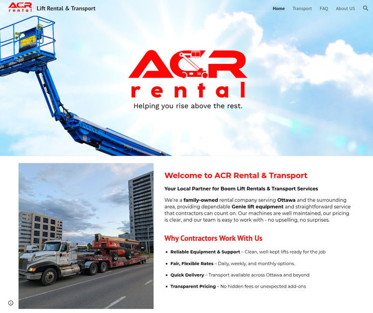 Your Local Partner for Boom Lift Rentals & Transport Services