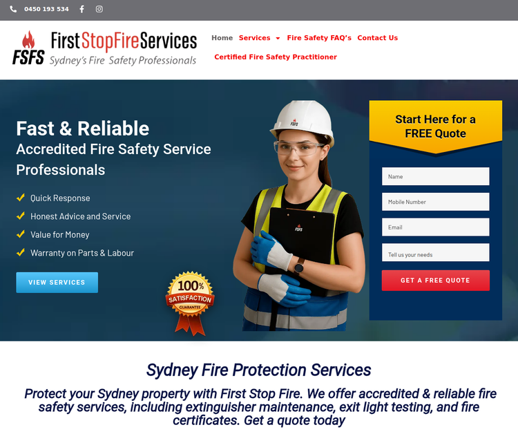 First Stop Fire - Fire Safety & Extinguisher Service Sydney